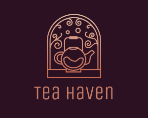 Elegant Kettle Teahouse logo design