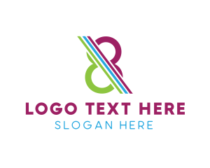Generic - Creative Stripes Number 8 logo design