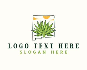 Map - New Mexico Lechuguilla Plant logo design