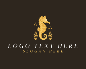 Ocean - Seahorse Aquarium Animal logo design
