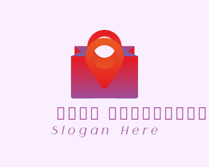 Online Shopping - Shopping Bag Location Pin logo design