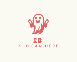 Scary Halloween Ghost Logo