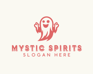 Paranormal - Scary Halloween Ghost logo design