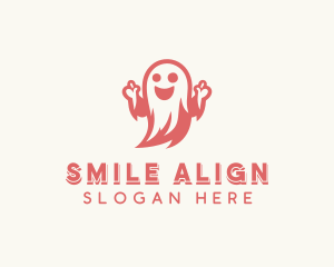 Scary Halloween Ghost logo design