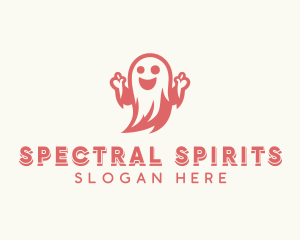 Scary Halloween Ghost logo design