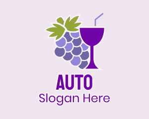 Cocktail Grape Drink Logo