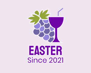 Bartender - Cocktail Grape Drink logo design