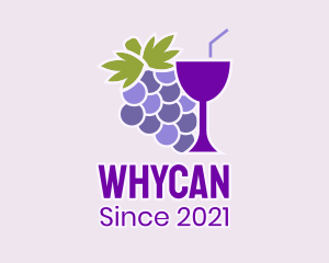 Wine Bar - Cocktail Grape Drink logo design