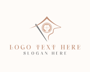 Quilting - Seamstress Home Tailoring logo design