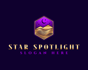 Desert Moon Pyramid logo design