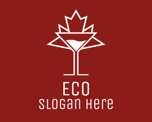 Liquor - Canada Maple Leaf Drink logo design