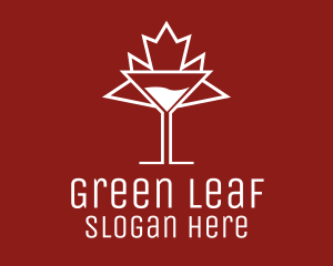 Canada Maple Leaf Drink logo design