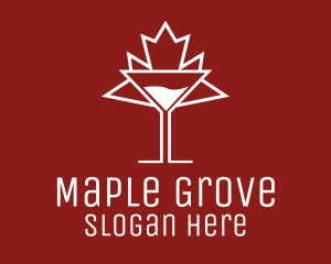 Maple - Canada Maple Leaf Drink logo design