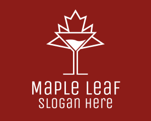 Canada Maple Leaf Drink logo design