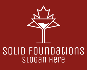 Mixed Drinks - Canada Maple Leaf Drink logo design