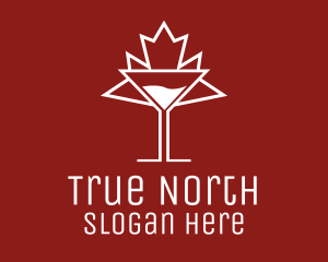 Canada Maple Leaf Drink logo design