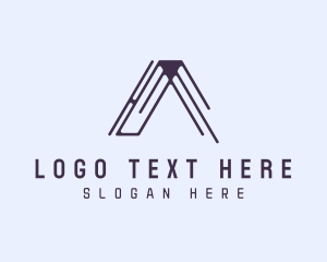 Digital Business Letter A logo design