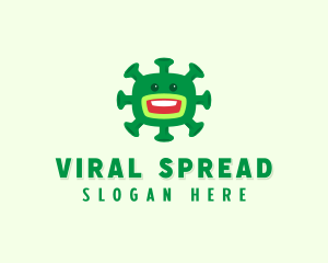 Infection - Green Virus Monster logo design