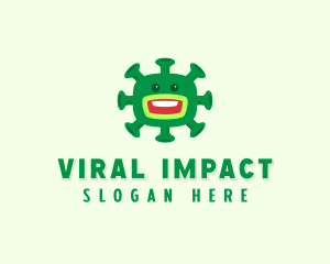 Virus Monster Bacteria logo design