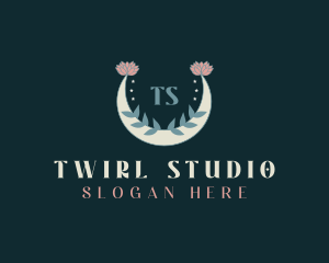 Floral Moon Boutique logo design