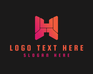 Letter H - Digital Tech Programmer logo design