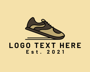 Trainers - Rubber Shoes Footwear logo design