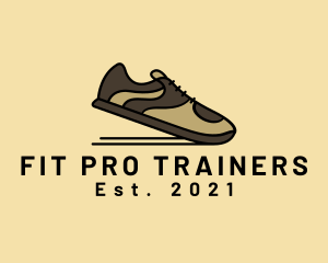 Trainers - Rubber Shoes Footwear logo design