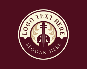 Orchestra - Musician Violin Instrument logo design