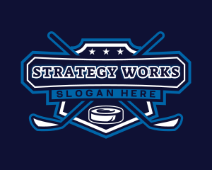 Hockey Puck Sports logo design