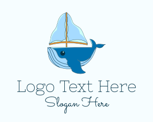 Sailing - Sailing Whale logo design