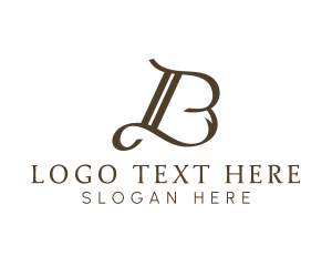 Calligraphy - Elegant Fashion Letter B logo design
