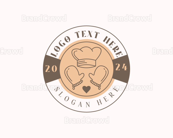 Pastry Chef Oven Mitts Logo