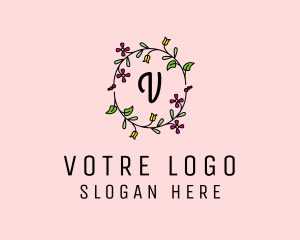 Relaxation - Floral Wreath Beauty logo design