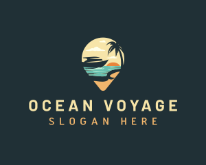 Cruise - Beach Travel Cruise logo design