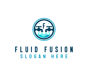 Clean Faucet Water logo design