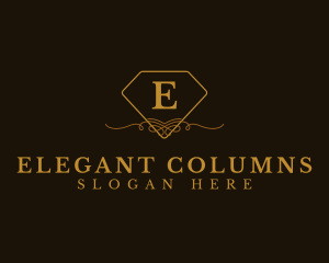 Elegant Diamond Ornament Boutique logo design