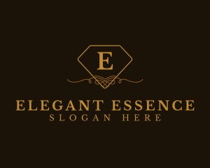 Elegant Diamond Ornament Boutique logo design