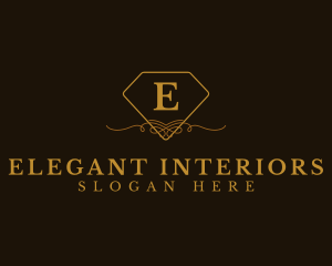 Elegant Diamond Ornament Boutique logo design