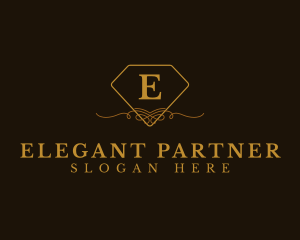 Elegant Diamond Ornament Boutique logo design