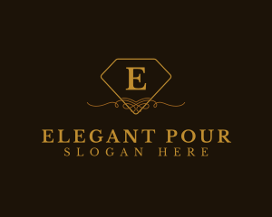 Elegant Diamond Ornament Boutique logo design