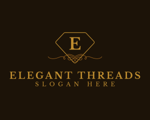 Elegant Diamond Ornament Boutique logo design