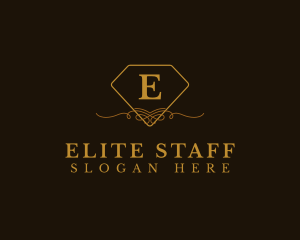 Elegant Diamond Ornament Boutique logo design