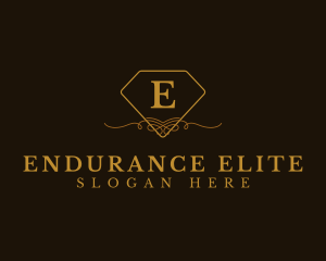 Elegant Diamond Ornament Boutique logo design