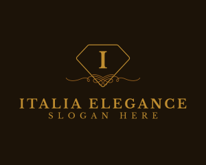 Elegant Diamond Ornament Boutique logo design