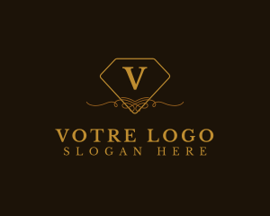 Royalty - Elegant Diamond Ornament Boutique logo design