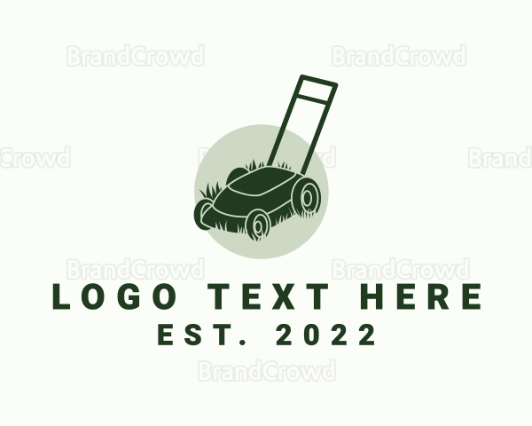 Garden Grass Mower Logo