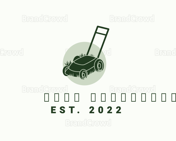 Garden Grass Mower Logo