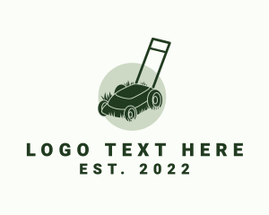 Turf - Garden Grass Mower logo design