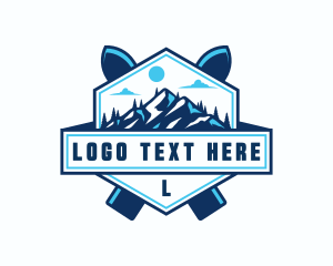 Gondola - Ski Mountain Snow logo design