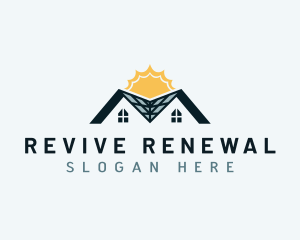 Solar Roof House logo design